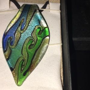 Italian Dichroic glass pendant